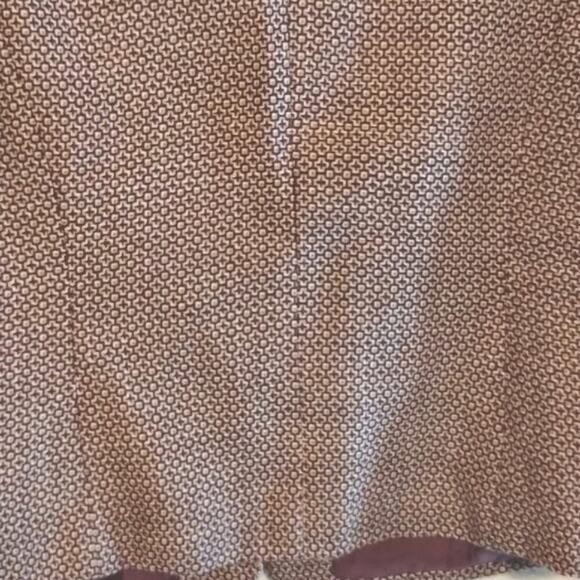 Monroe & Main Tweed Two Button Burgundy Deep Red & Cream Lined Fitted Blazer 8 - Picture 9 of 11